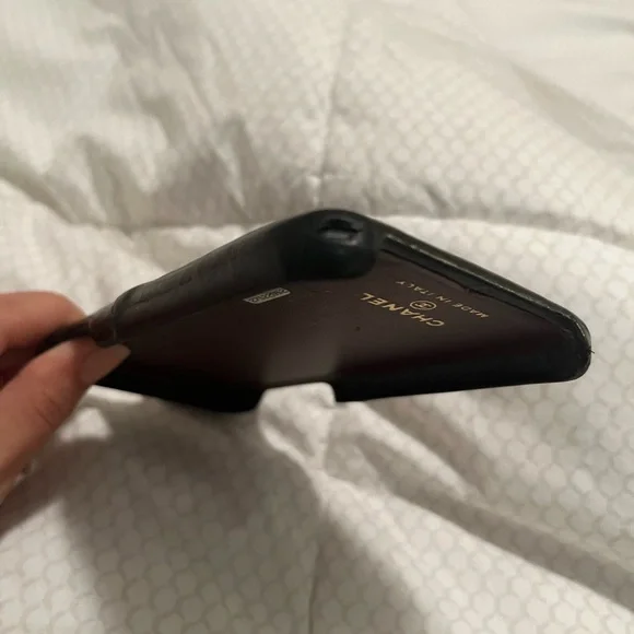 Chanel iPhone X Leather Phone Case